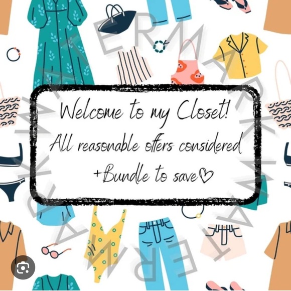 Welcome to my Closet!
All reasonable offers considered + Bundle to save ❤️ - Picture 1 of 1
